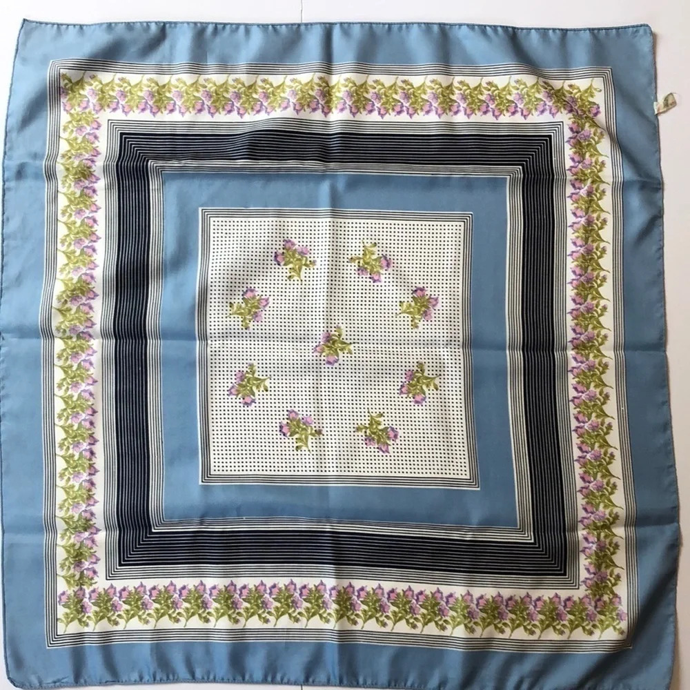 Vintage Italian Floral Scarf